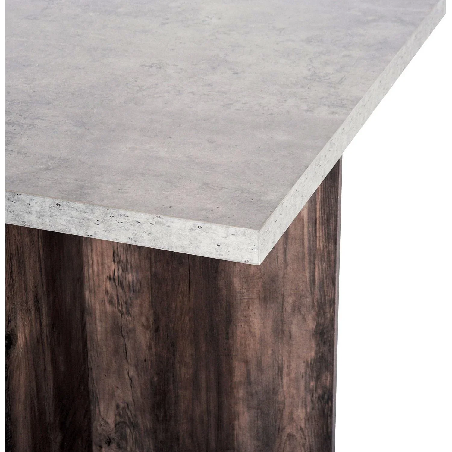 Essgruppe Esstisch Set mit 4 Hockern Grau 80x80cm - 3