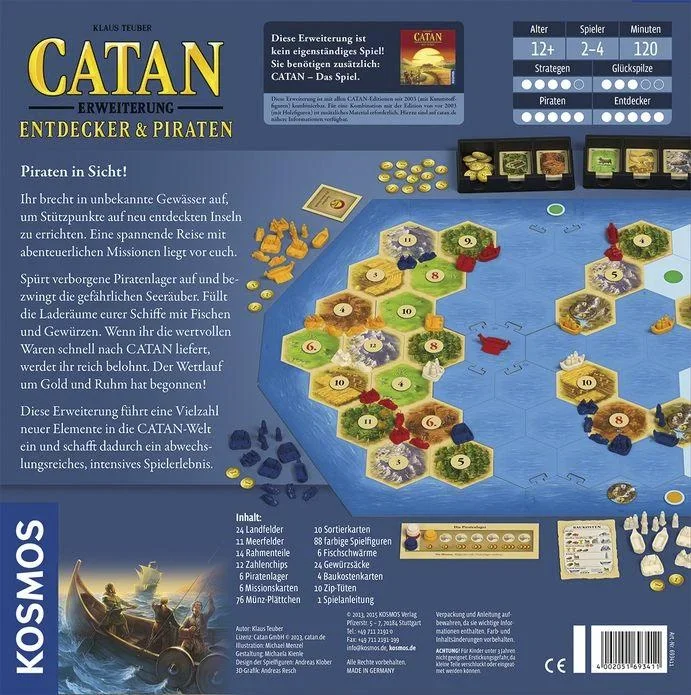 Catan - Das Spiel - Erweiterung - Entdecker & Piraten 2 - 4 Spieler 2022 - 0
