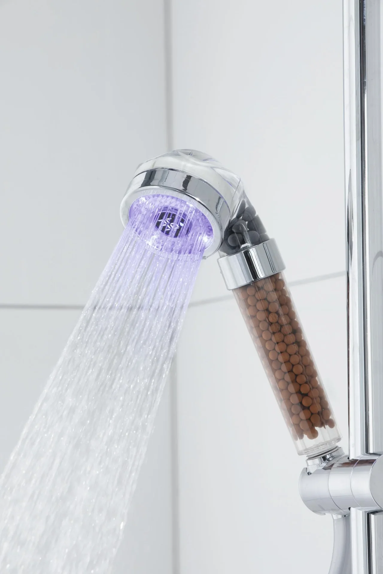 Duschkopf mit LED-Farbwechsel und Temperaturanzeige 6 cm - 0