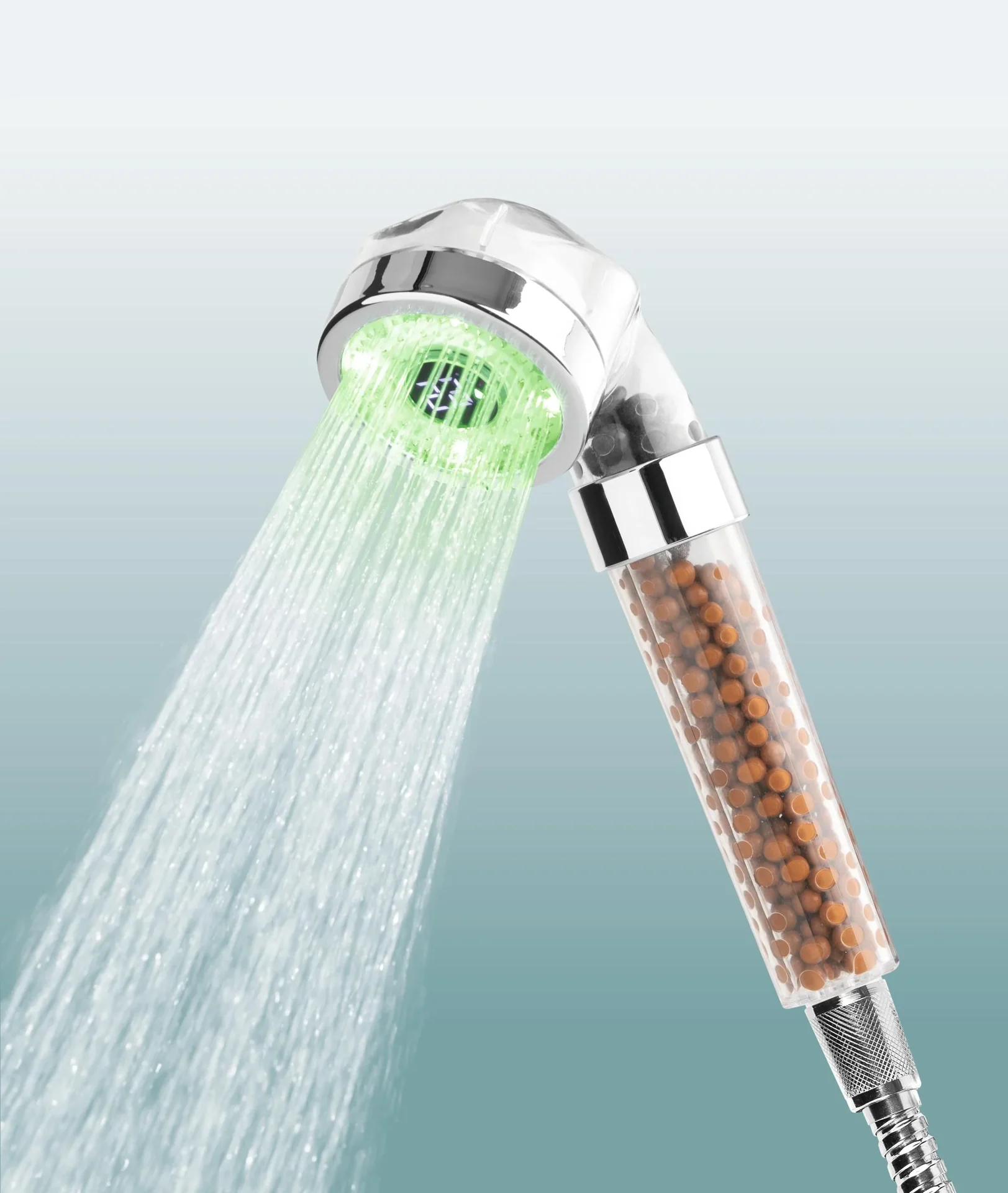 Duschkopf mit LED-Farbwechsel und Temperaturanzeige 6 cm - 2