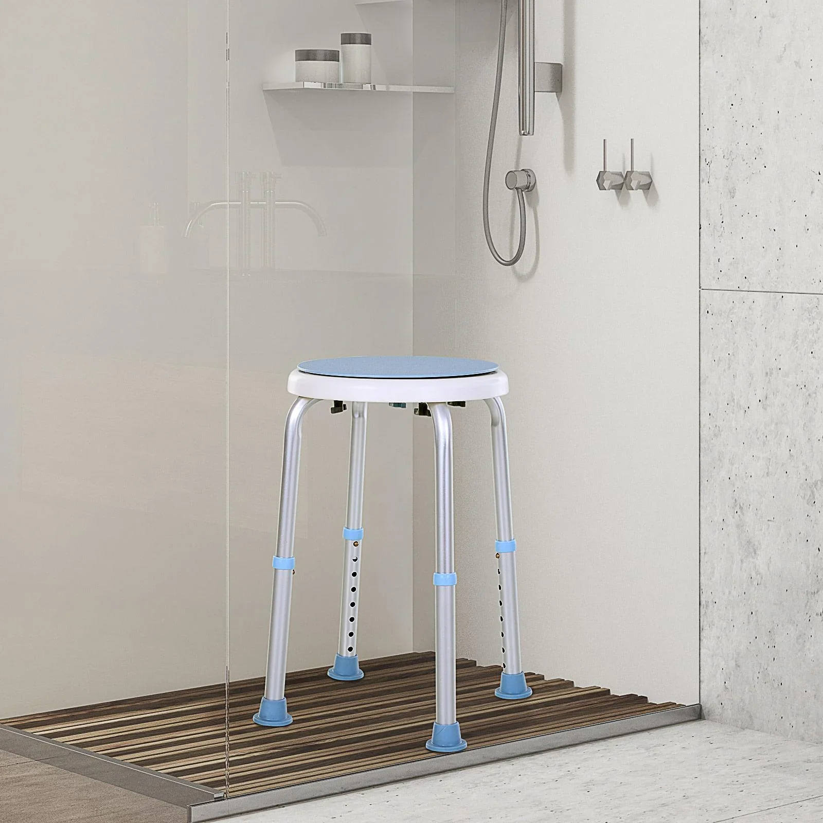 Badehocker mit drehbarem Sitz - 1