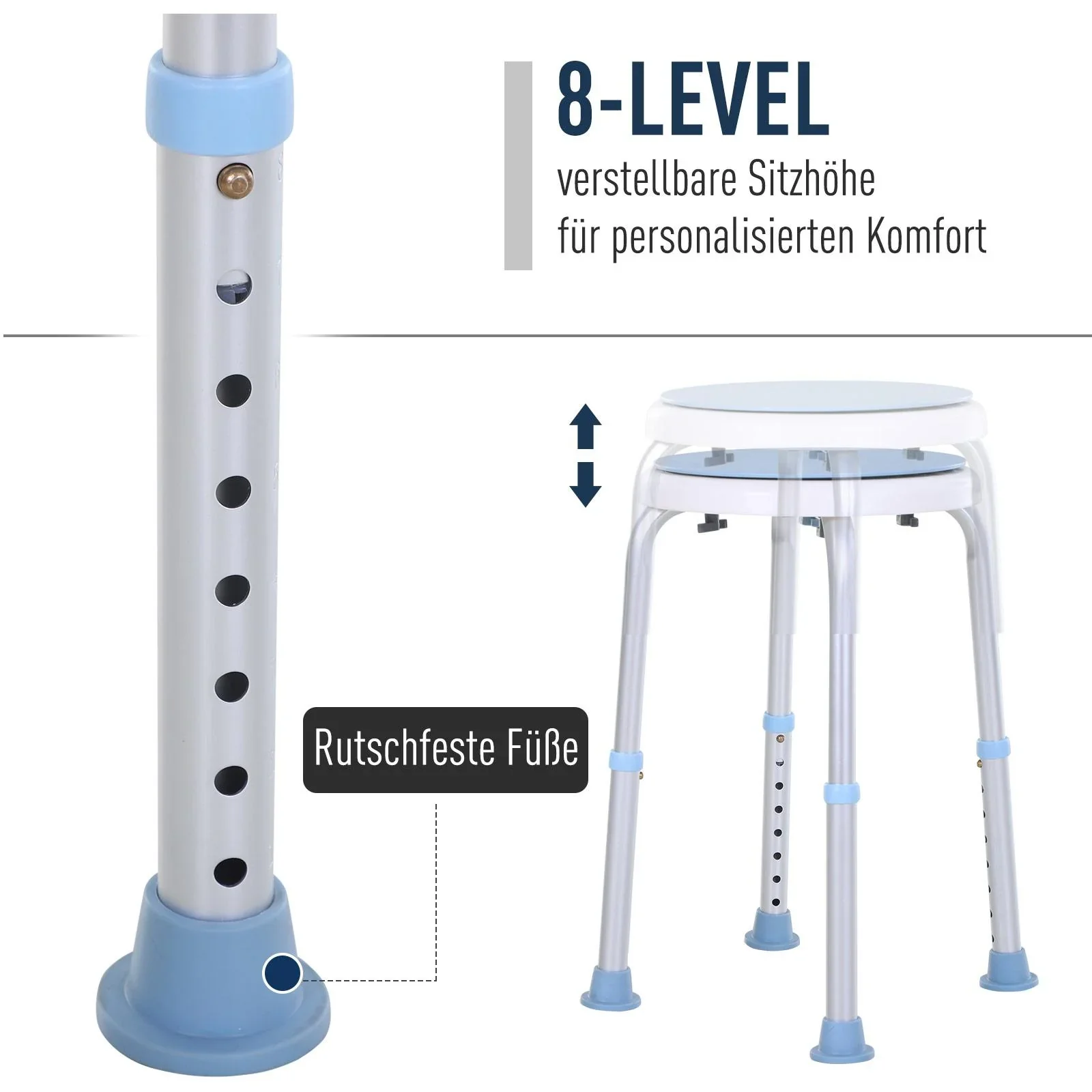 Badehocker mit drehbarem Sitz - 6