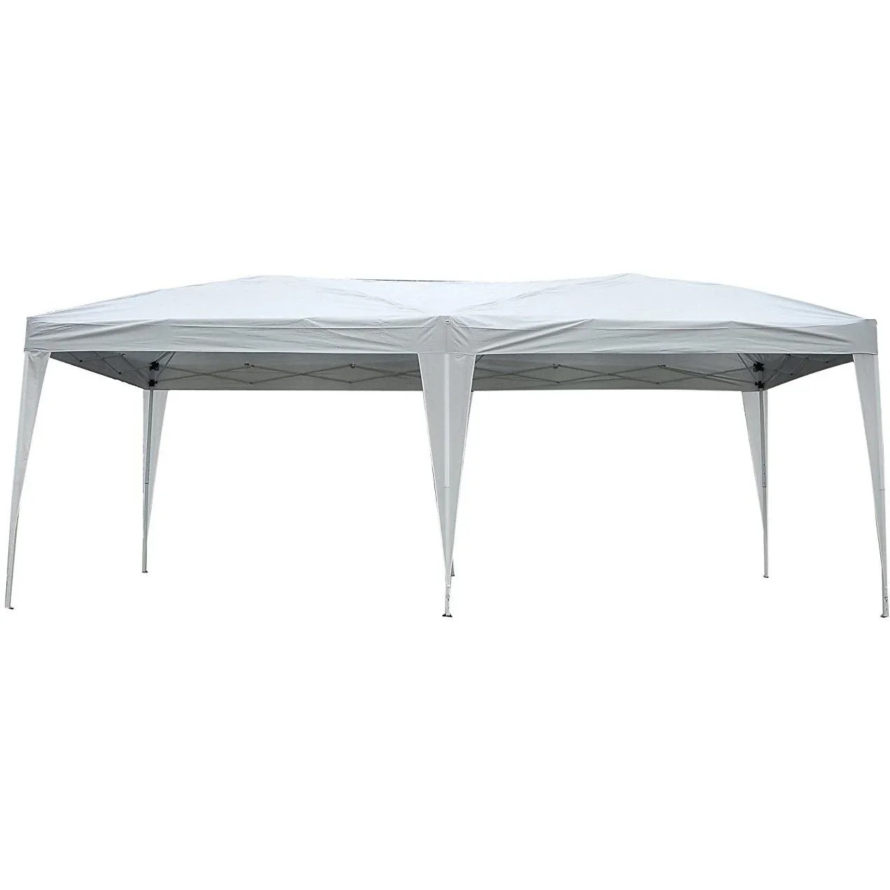3x6m Faltpavillon Partyzelt Gartenzelt weiß faltbar - 1