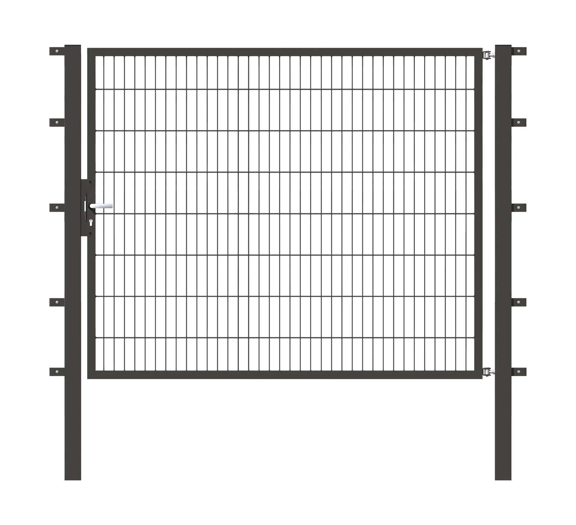 Einzeltor Flexo mit Zubehör, anthrazit/ Breite 200 cm, Höhe 160 cm - 0