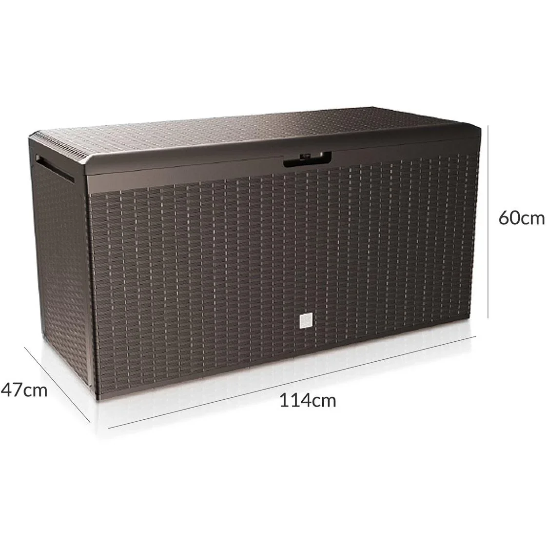 Aufbewahrungsbox Rato Plus braun 114x47x60cm mit Rädern - 1