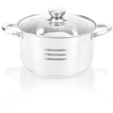 Topf- und Pfannenset - 18 Teile - Inklusive Untersetzer, Deckel und Utensilien - Silber - 4