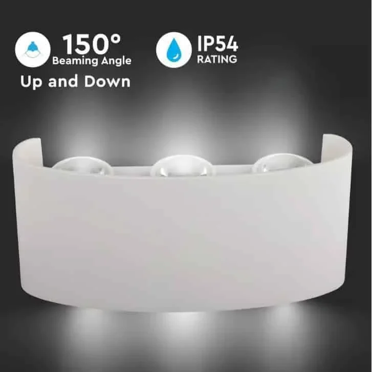 VT-846 LED-Wandleuchte oben / unten - 5W - 630 Lm - 3000K - Weiß - 5