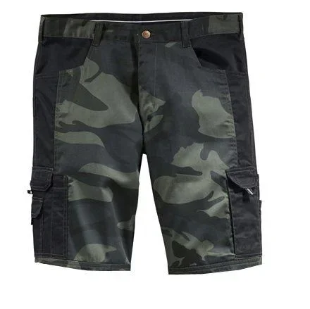Short mit Anti-Rutsch-Bund, Farbe camouflage/schwarz, Gr. XL - 0