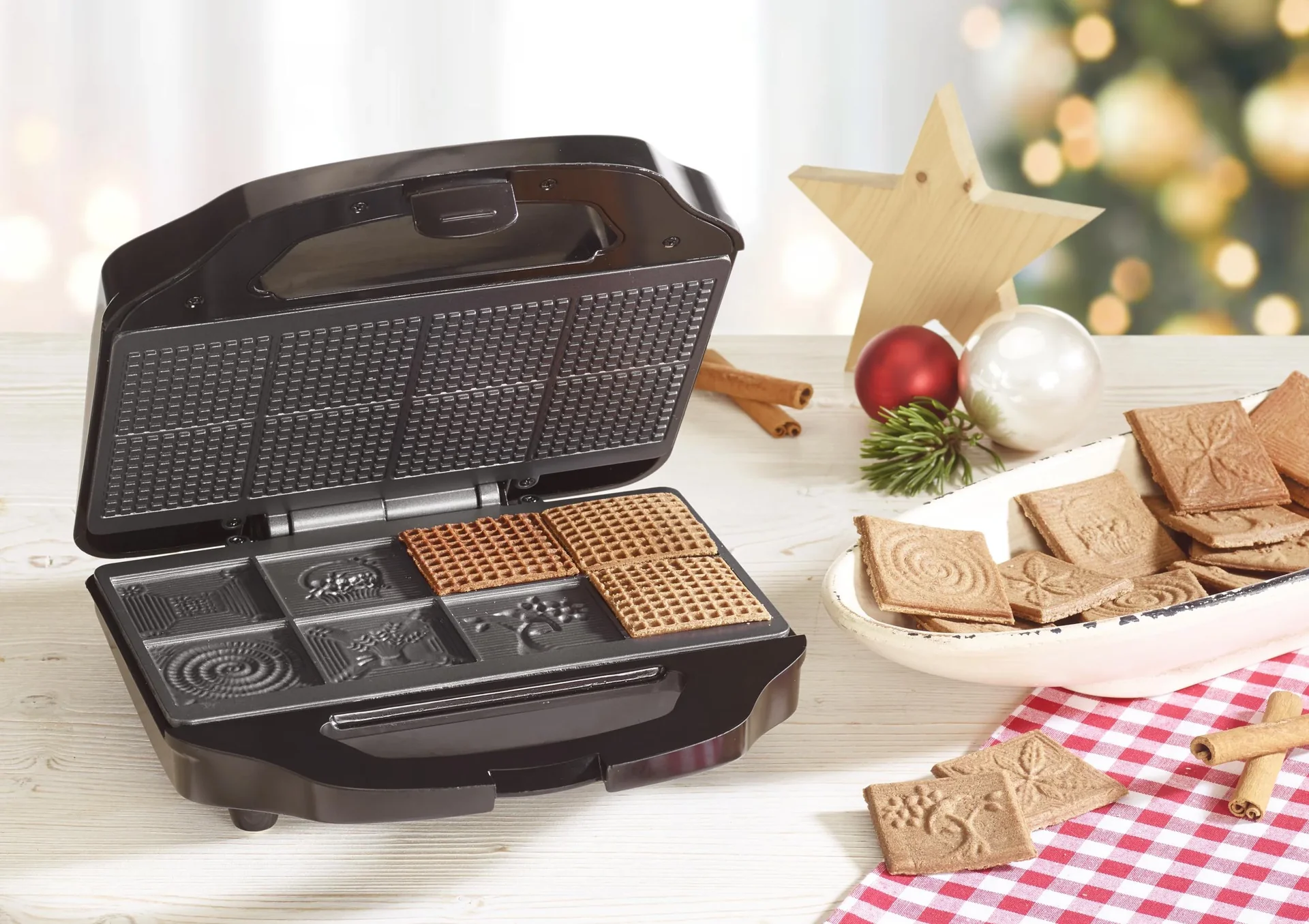 Zimt-Waffeleisen, für 8 Waffeln, 700 Watt - 2