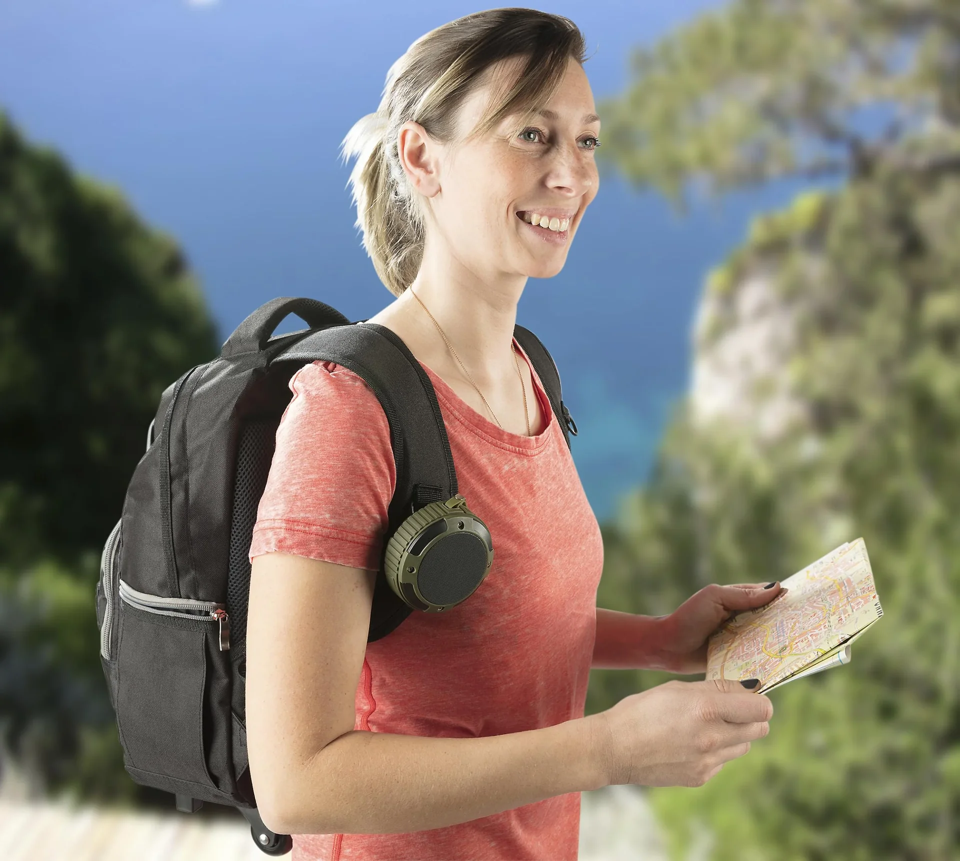 Bluetooth Lautsprecher kabellos und wasserdicht mit integrierter Freisprechfunktion - 0