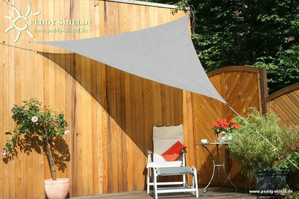 Viereck-Sonnensegel HDPE grau 300 x 500cm - 5