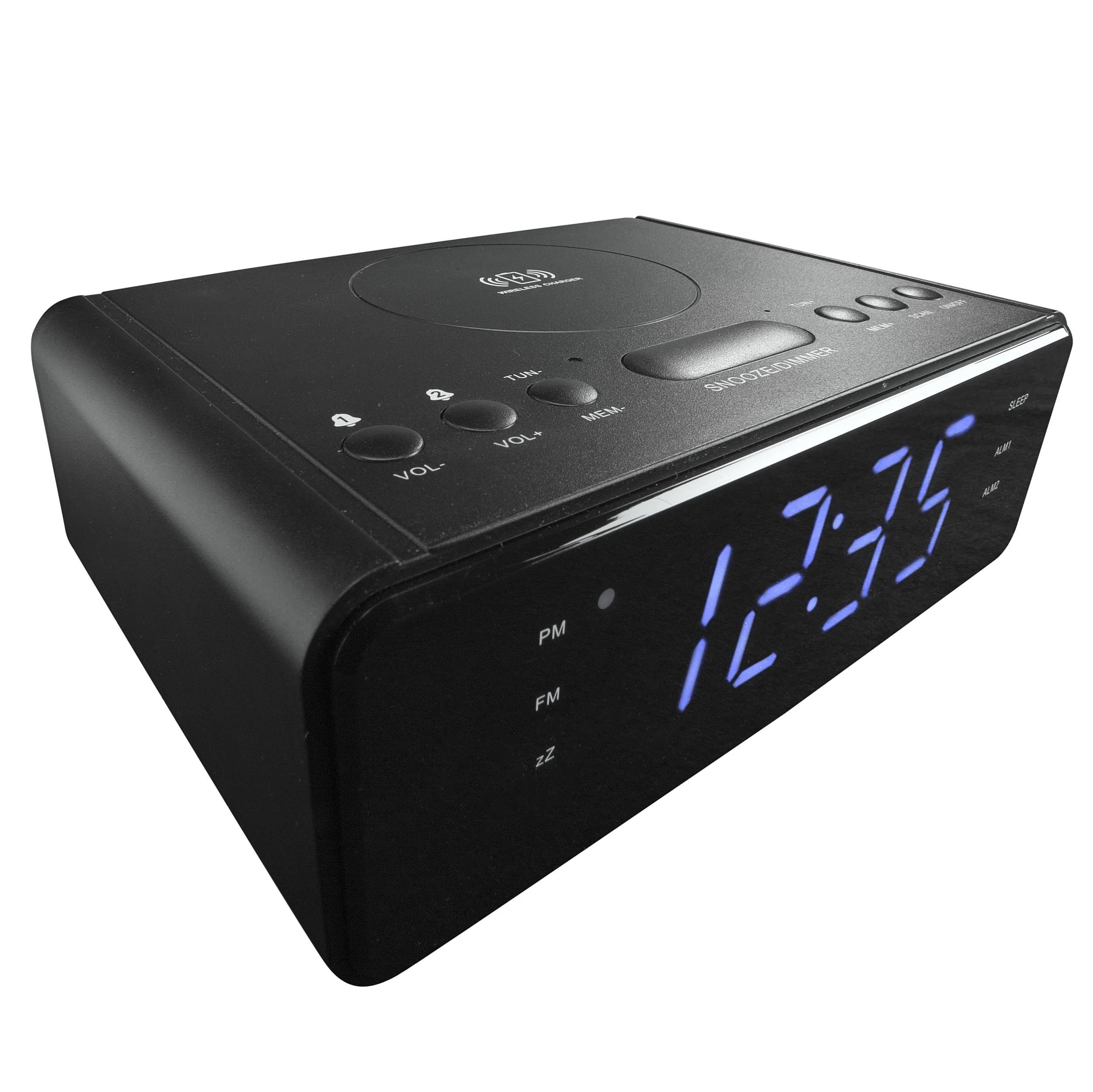 Funk Radiowecker mit QI-Ladefunktion und USB Anschluss - 2
