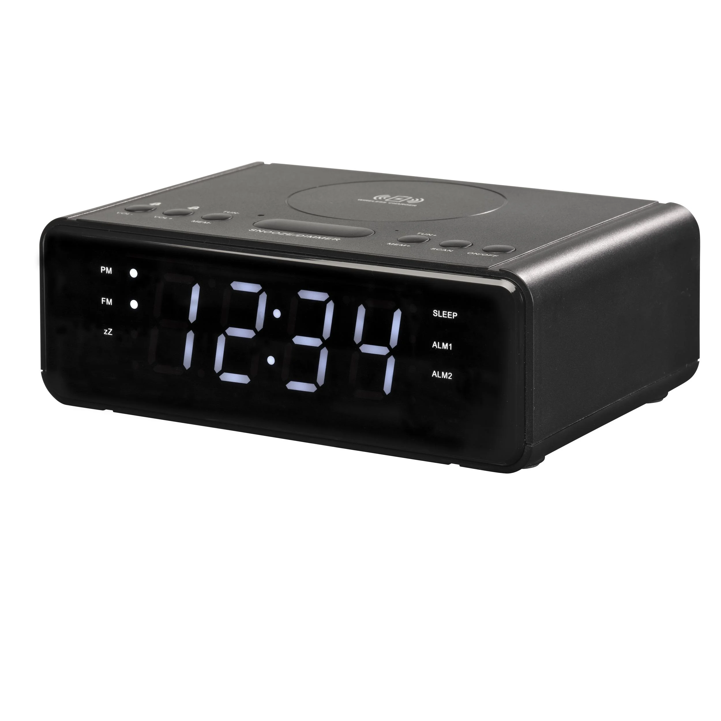 Funk Radiowecker mit QI-Ladefunktion und USB Anschluss - 3