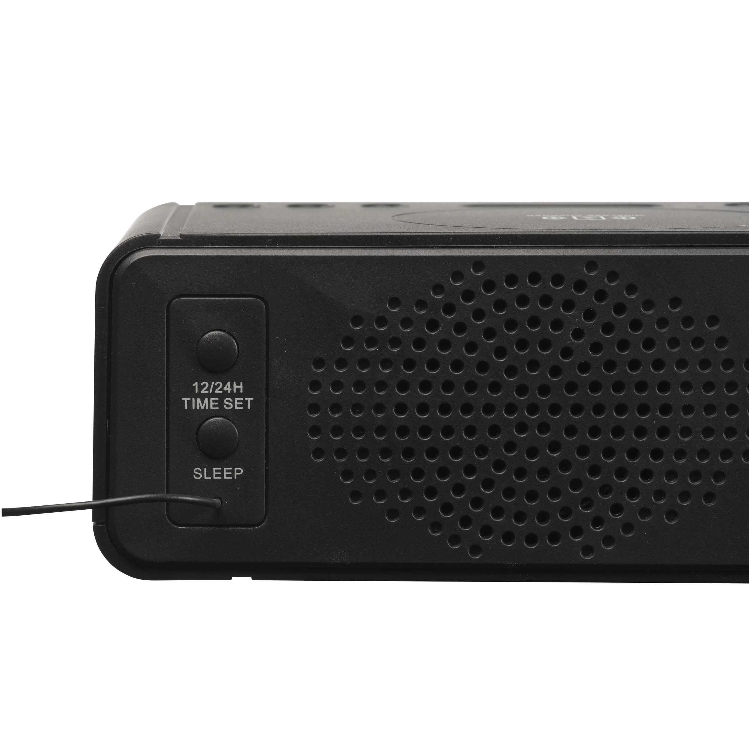 Funk Radiowecker mit QI-Ladefunktion und USB Anschluss - 4
