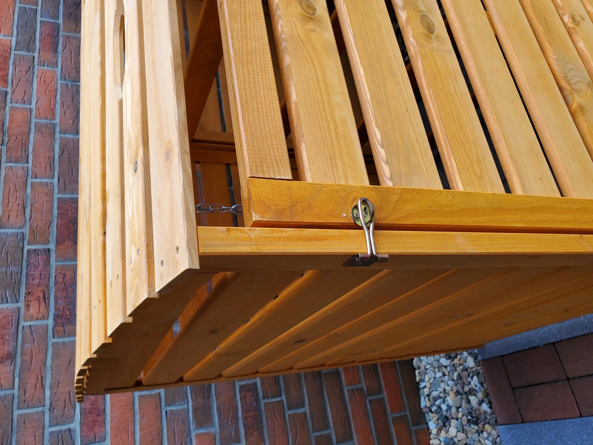 Mülltonnenbox "Vario III" für 3 Tonnen, honigbraun - 5