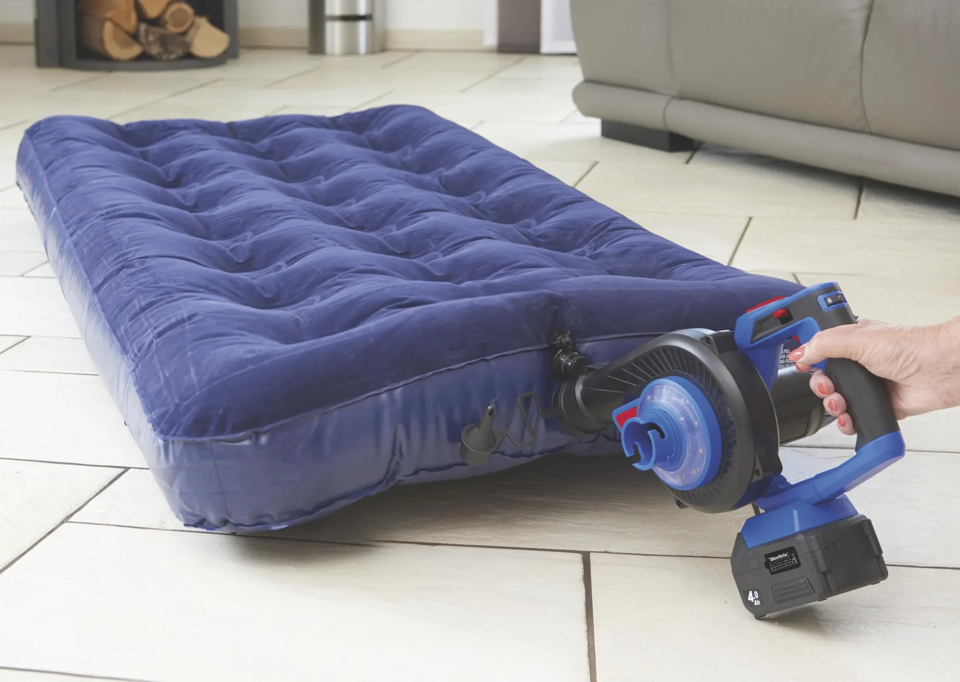 Multifunktionsgebläse 18 Volt Li-ion AMG 18 inklusive 1 Akku 2,0 Ah und Ladegerät - 0