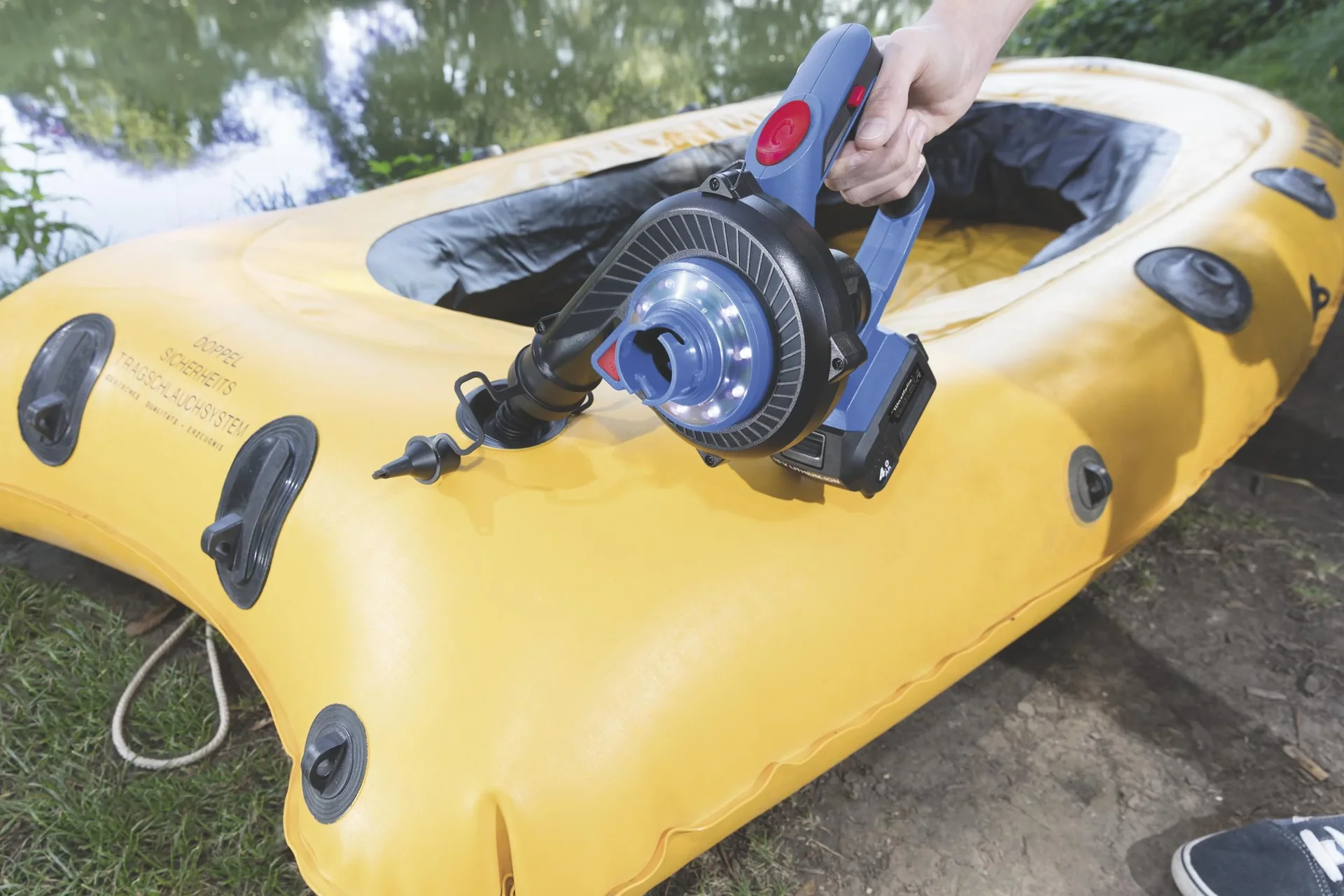 Multifunktionsgebläse 18 Volt Li-ion AMG 18 inklusive 1 Akku 2,0 Ah und Ladegerät - 4