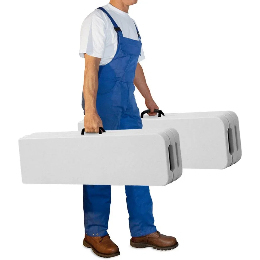 Bierbank-Set weiß 180 cm 2x - 2
