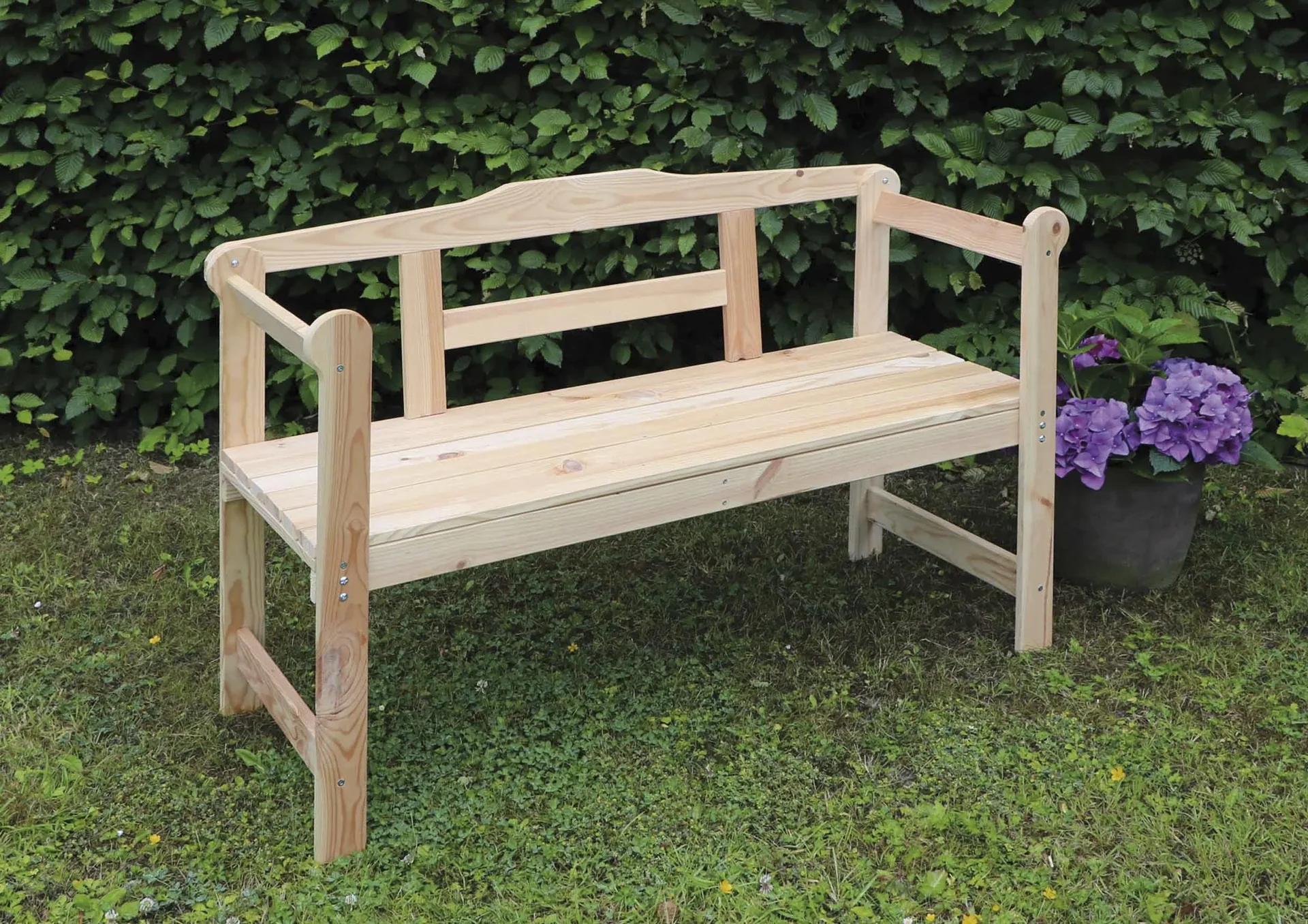 Friesenbank 2-Sitzer natur - 1