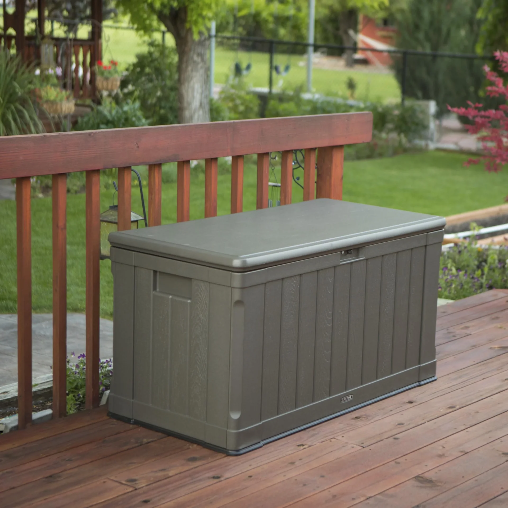 Kunststoff Kissenbox Premium 440 Liter Volumen braun - 0