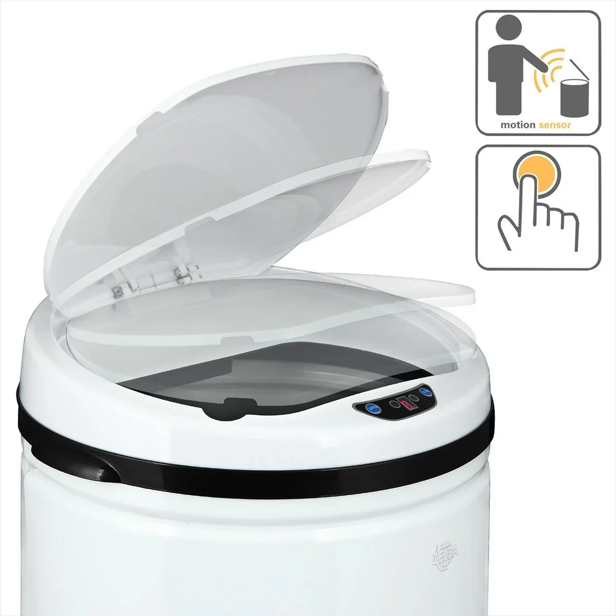 Abfallbehälter mit Sensor 56 Liter weiß - 0