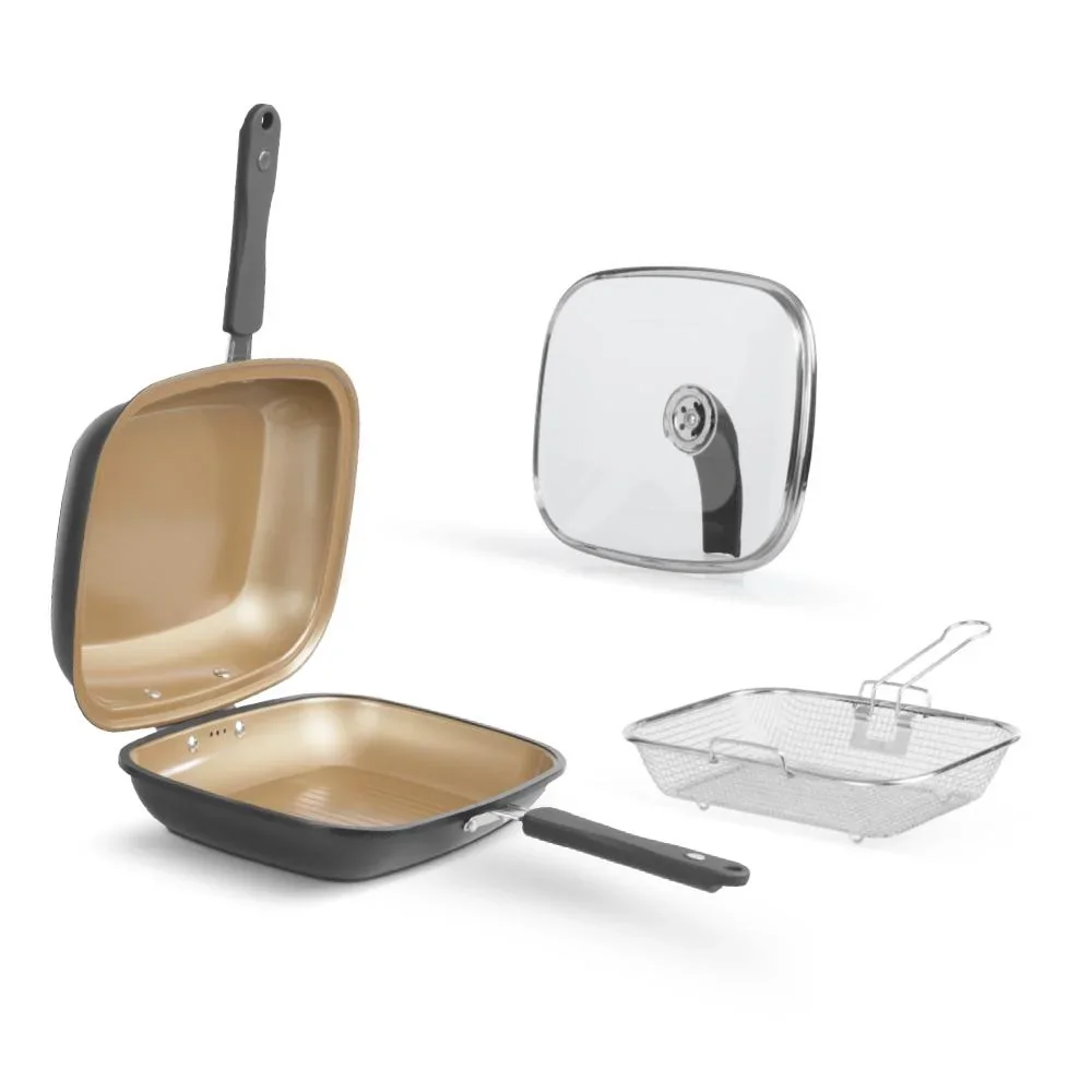 Black Doubletta Wendepfanne Deluxe Set - 5