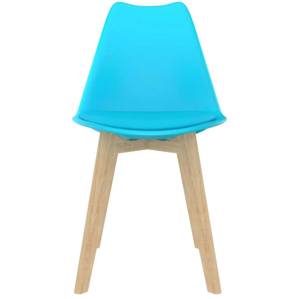 Esstischstühle 2tlg. Kunststoff blau - 3