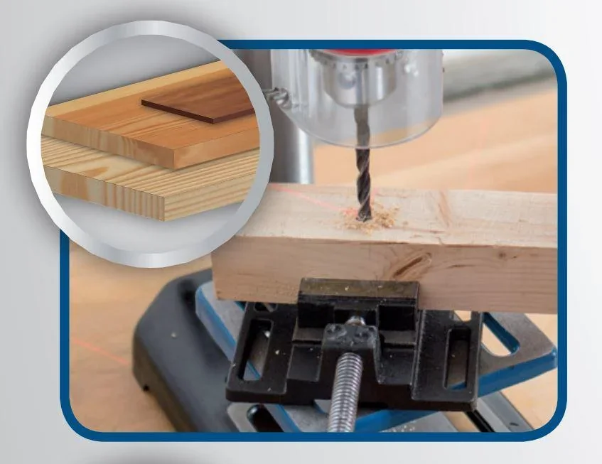 Tischbohrmaschine DP16VL mit Positionslaser und Schraubstock - 3