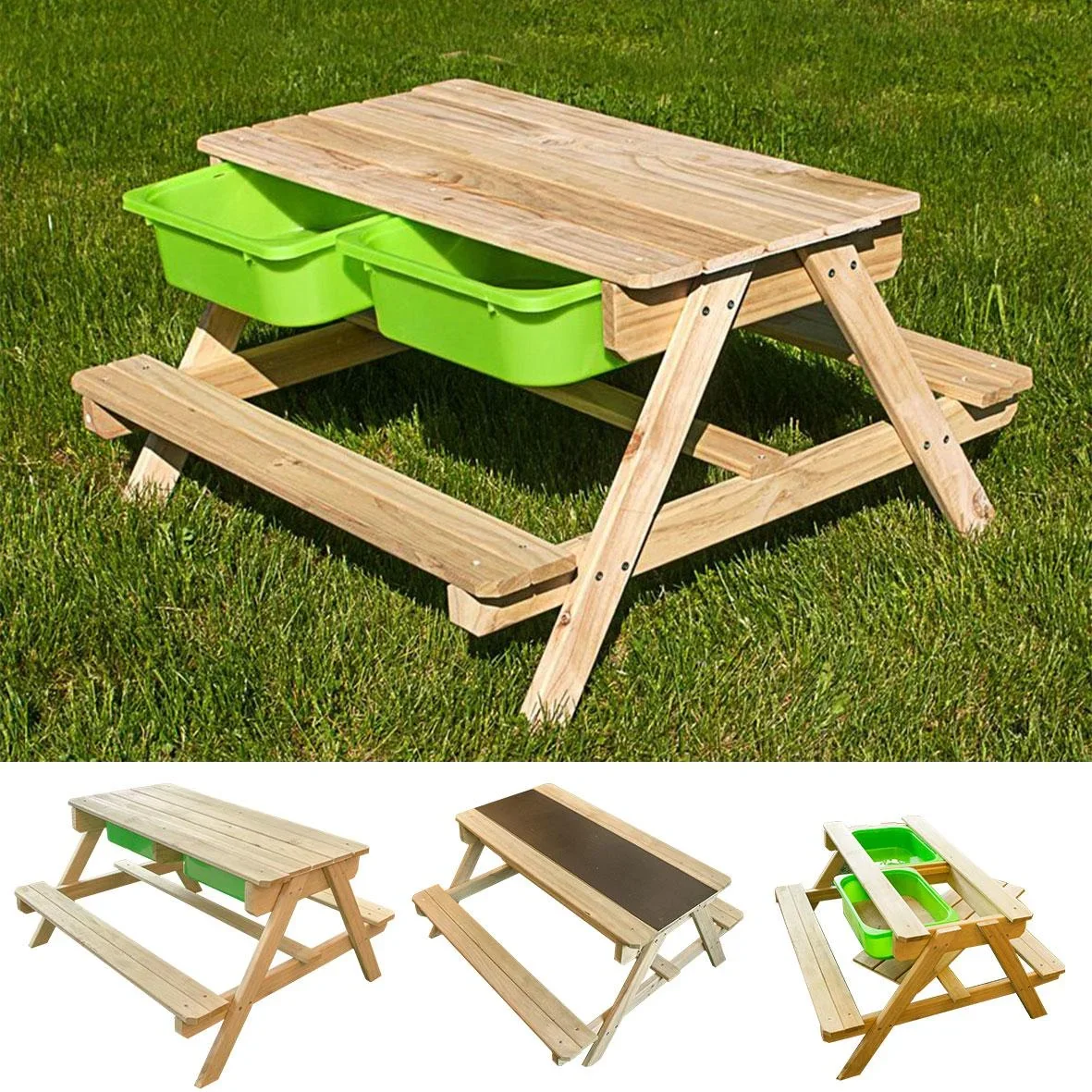 Dual Top Table Sand & Wasser Picknicktisch - 1