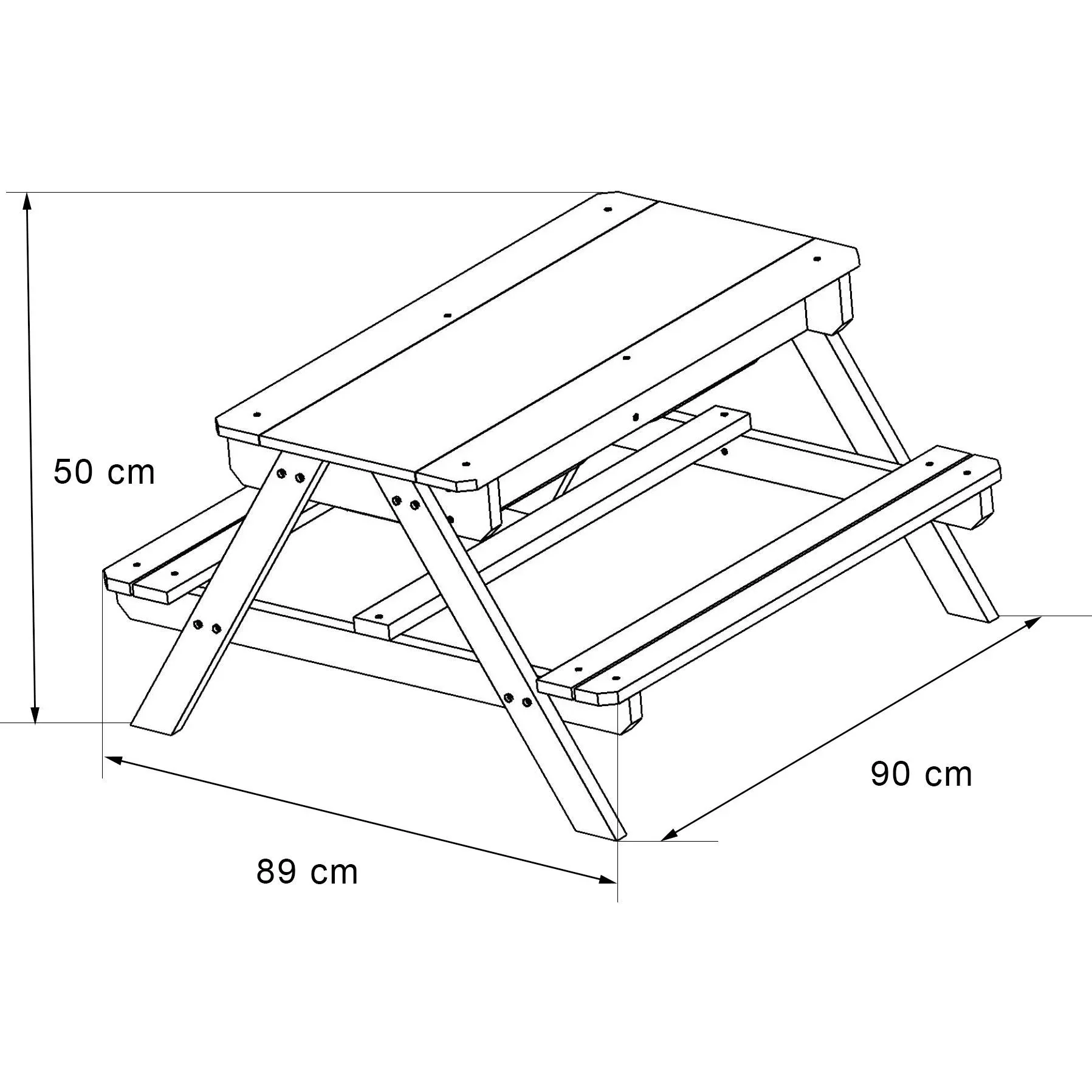 Dual Top Table Sand & Wasser Picknicktisch - 3