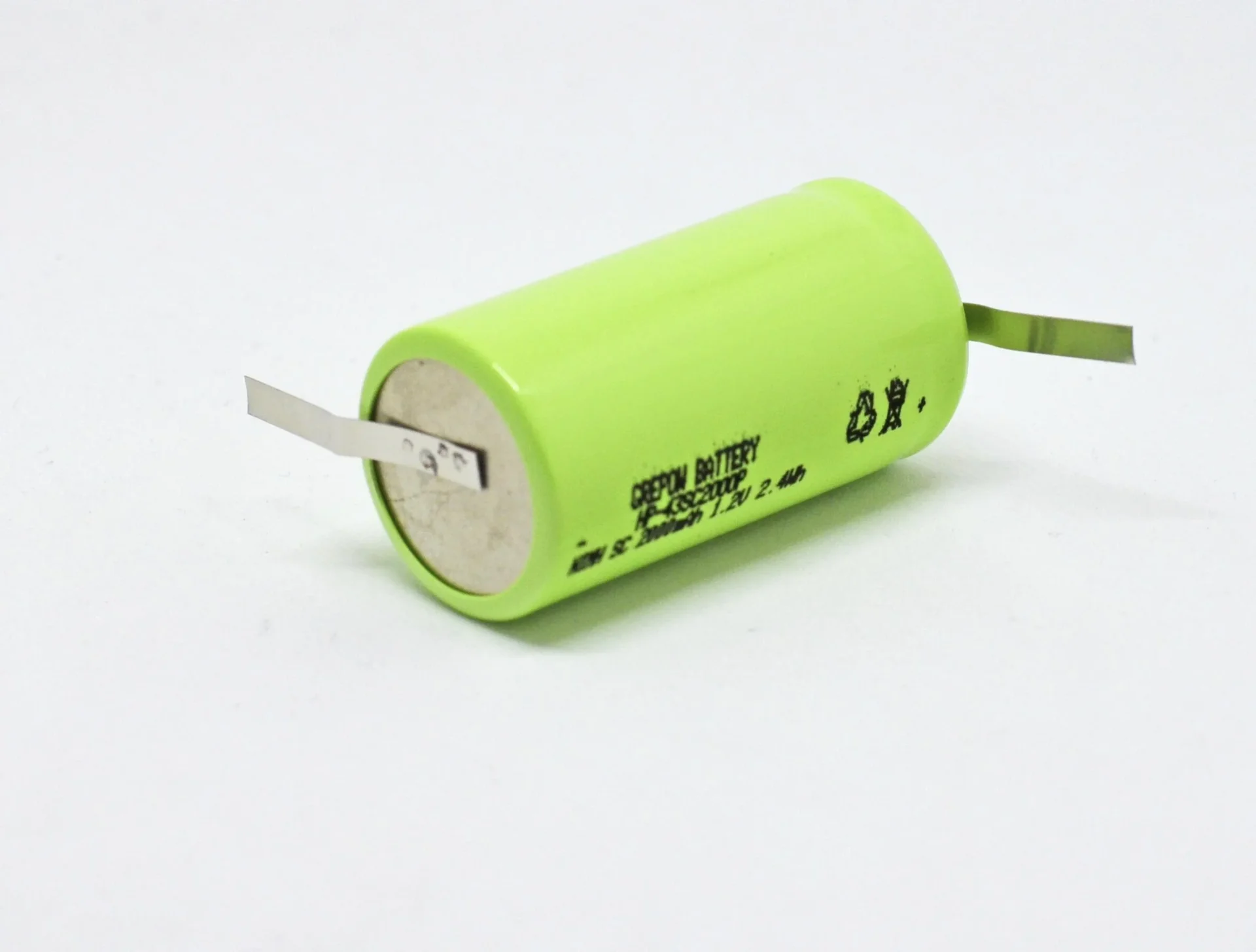 NiMH Akku SUB-C mit 2000mAh und Z-Lötfahne im Kunststoffmantel - 2