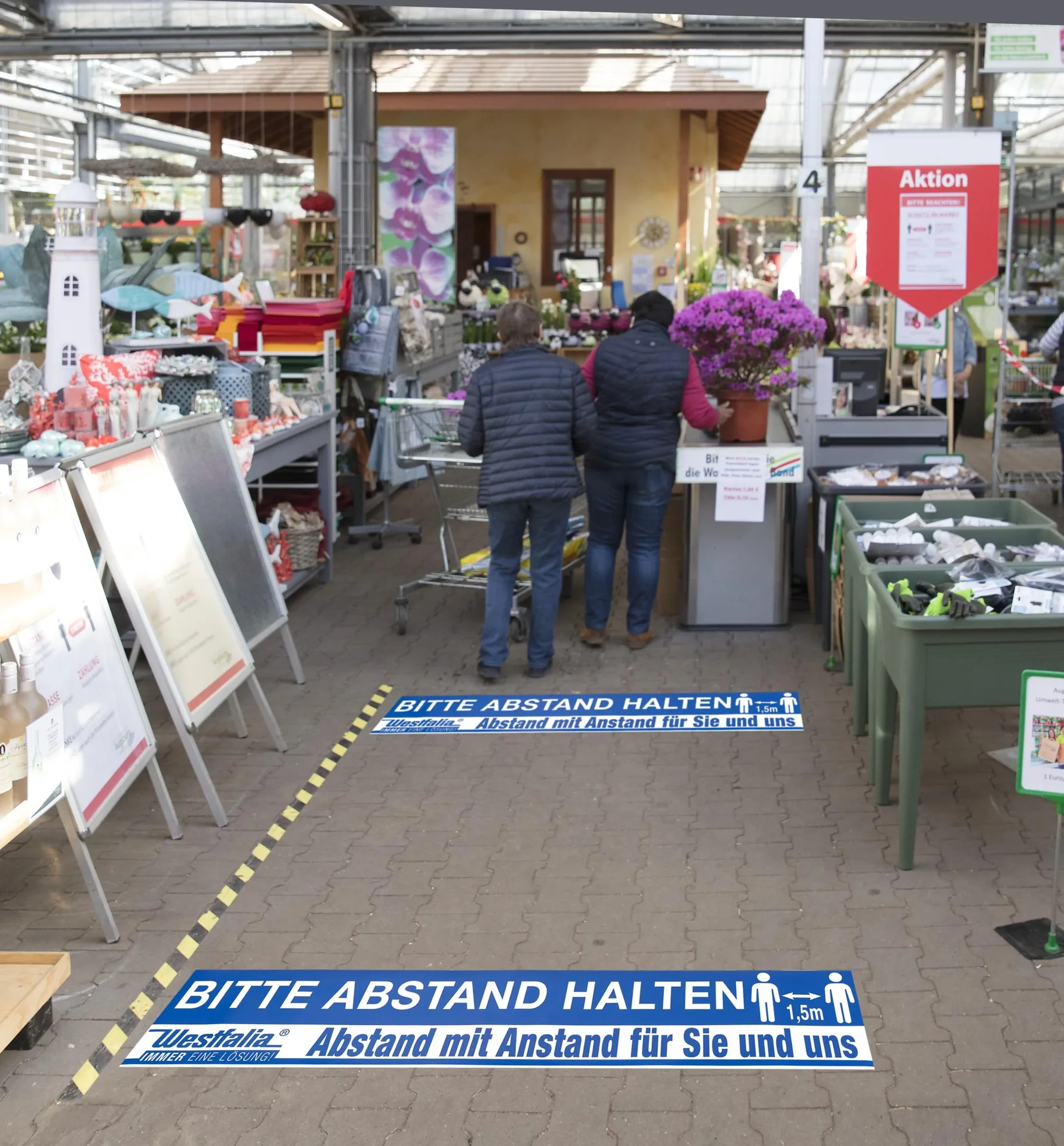 Boden- und Wandaufkleber "Abstand halten" - 3
