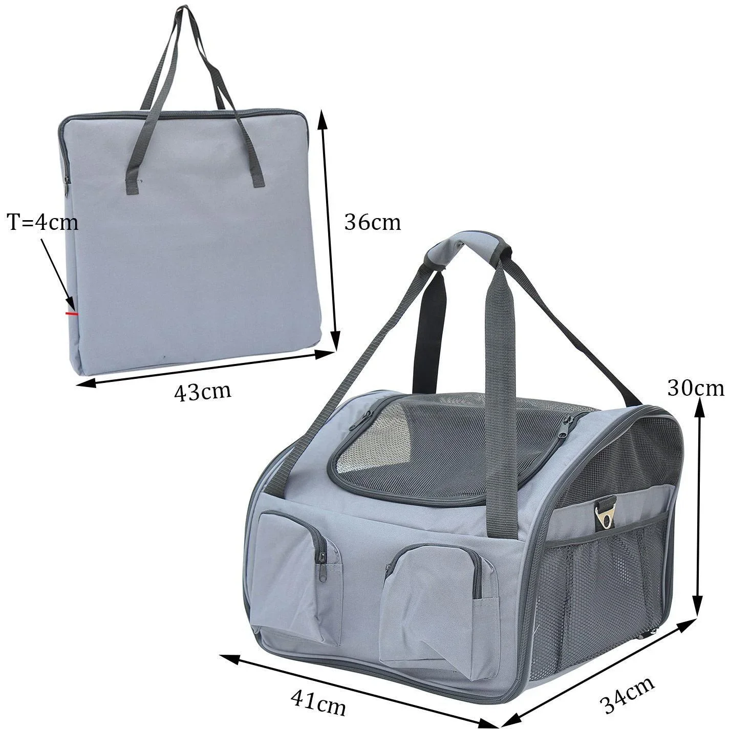 Hundetasche Auto Transportbox Autositz Katze - 3