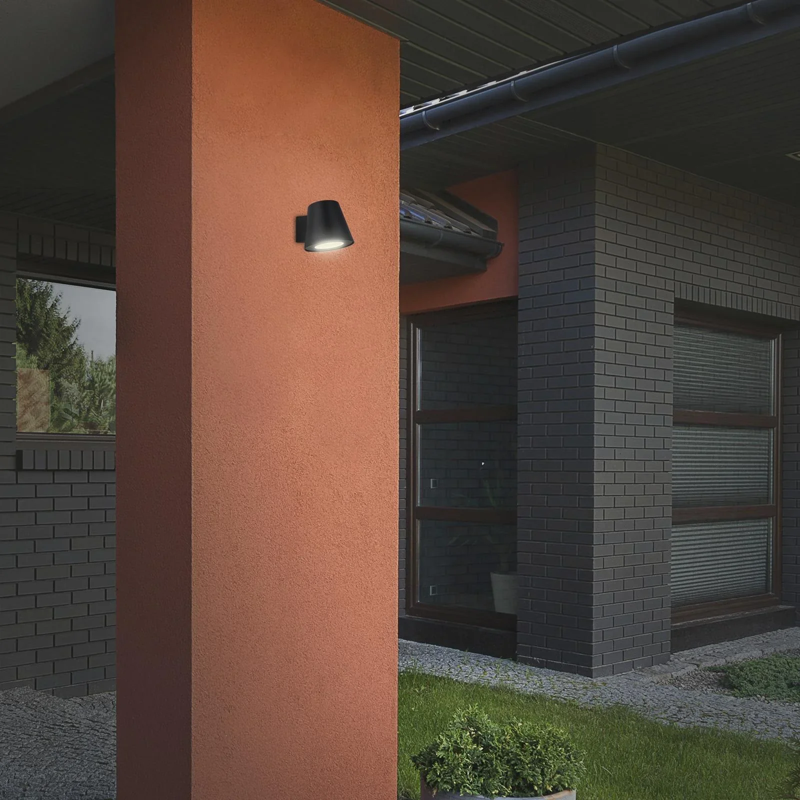 LED Außenleuchte, 1-flammig, IP44, GU10 Fassung , inklusive LED Leuchtmittel 4,9W 460 lm " - 2