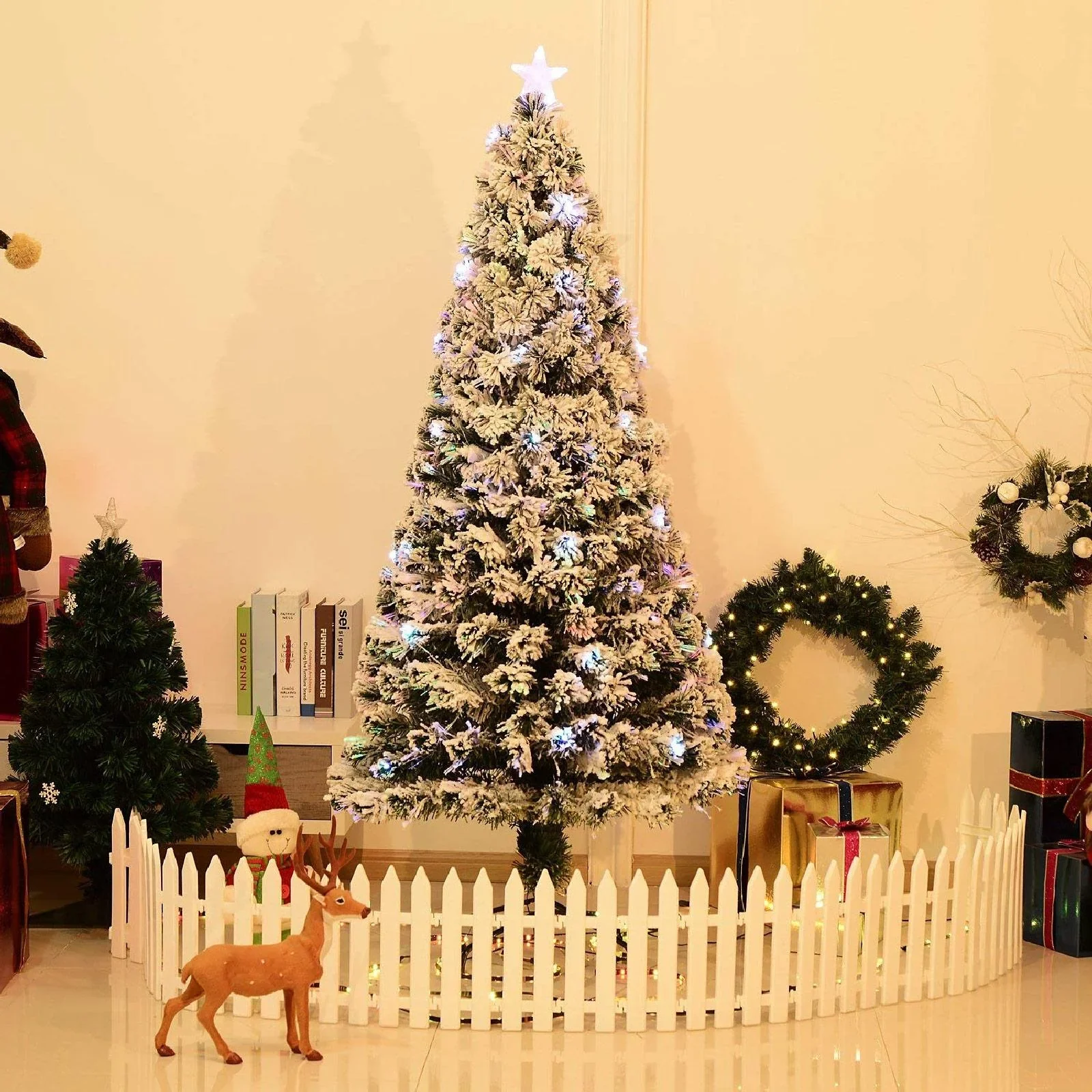 Weihnachtsbaum Tannenbaum LED Lichtfaser 180cm - 0