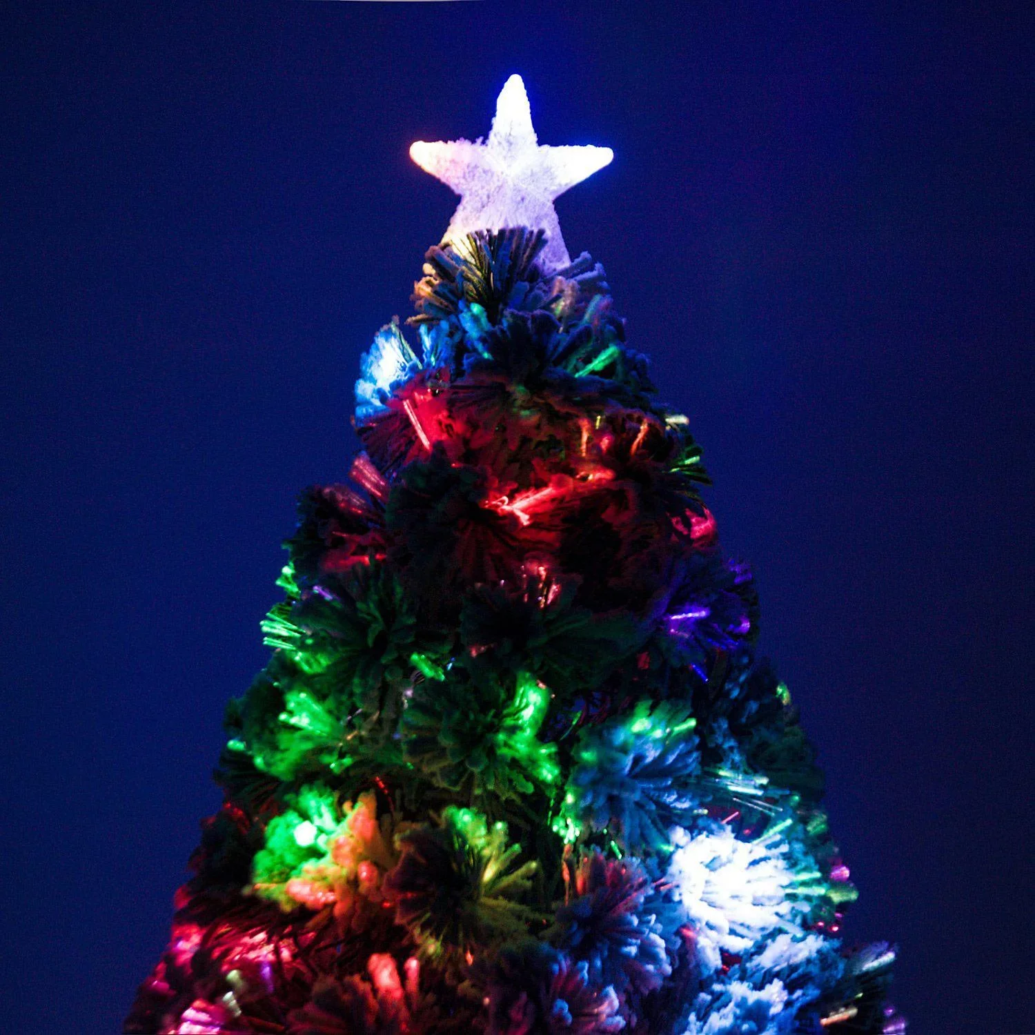 Weihnachtsbaum Tannenbaum LED Lichtfaser 180cm - 3