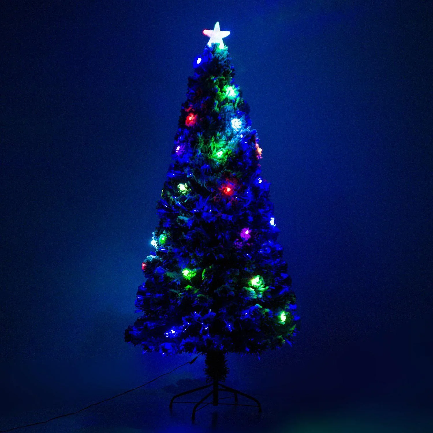 Weihnachtsbaum Tannenbaum LED Lichtfaser 180cm - 4