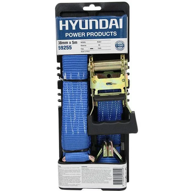 Zurrgurt mit Ratsche und Haken 38mmx5m. - 2