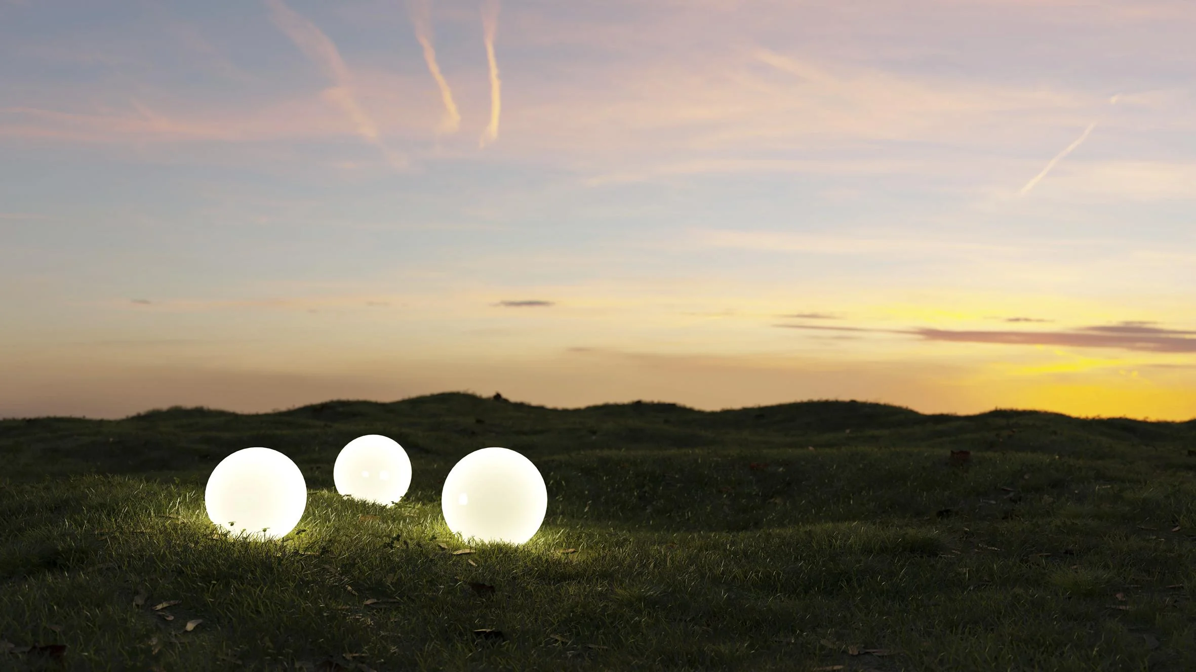 LED Solar-Kugellampe 15cm - 1