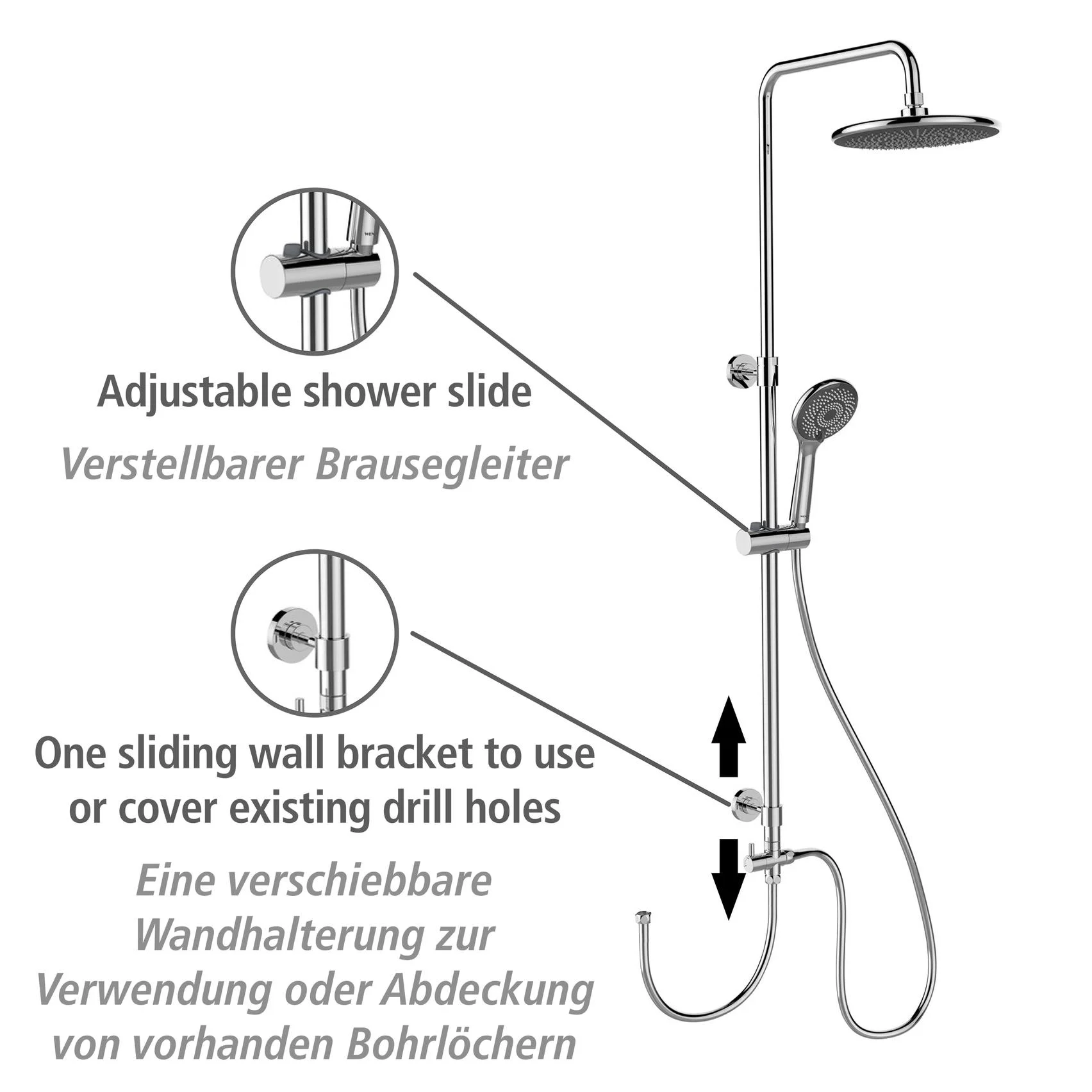 Wasserspar-Duschsystem Watersaving Chrom - 2