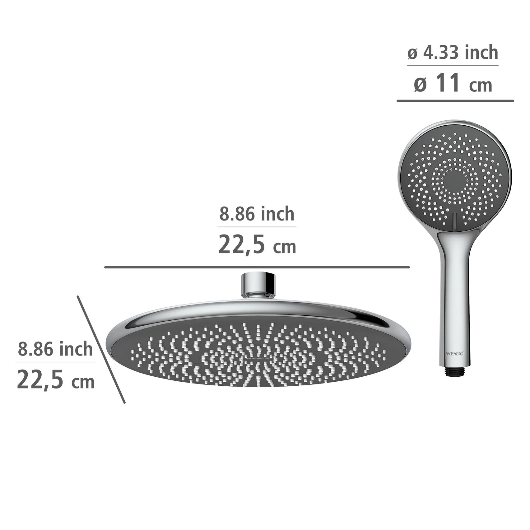 Wasserspar-Duschsystem Watersaving Chrom - 7