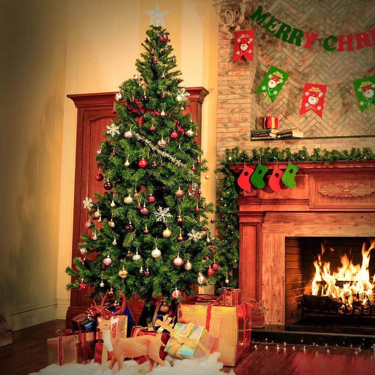 Weihnachtsbaum 180cm mit Ständer - 4