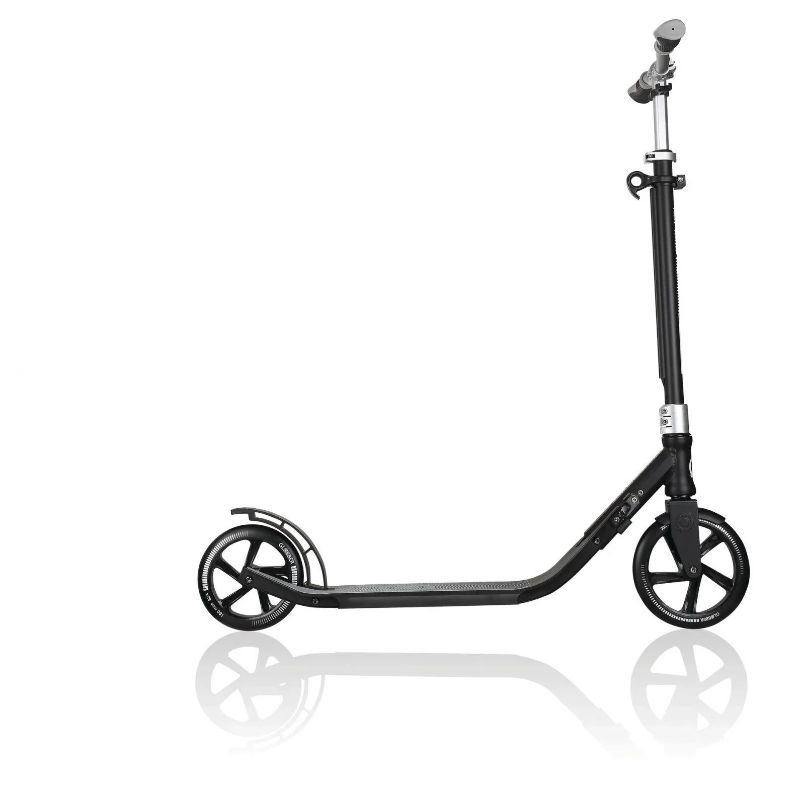 ONE NL 205-180 DUO Tretroller, 205/180 mm, ABEC 7, höhenverstellbar, Klappmechanismus, grau - 5