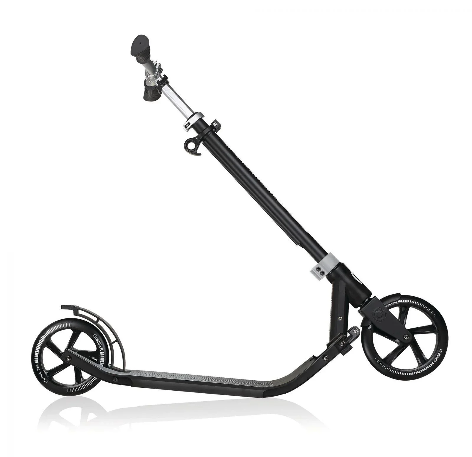 ONE NL 205-180 DUO Tretroller, 205/180 mm, ABEC 7, höhenverstellbar, Klappmechanismus, grau - 10