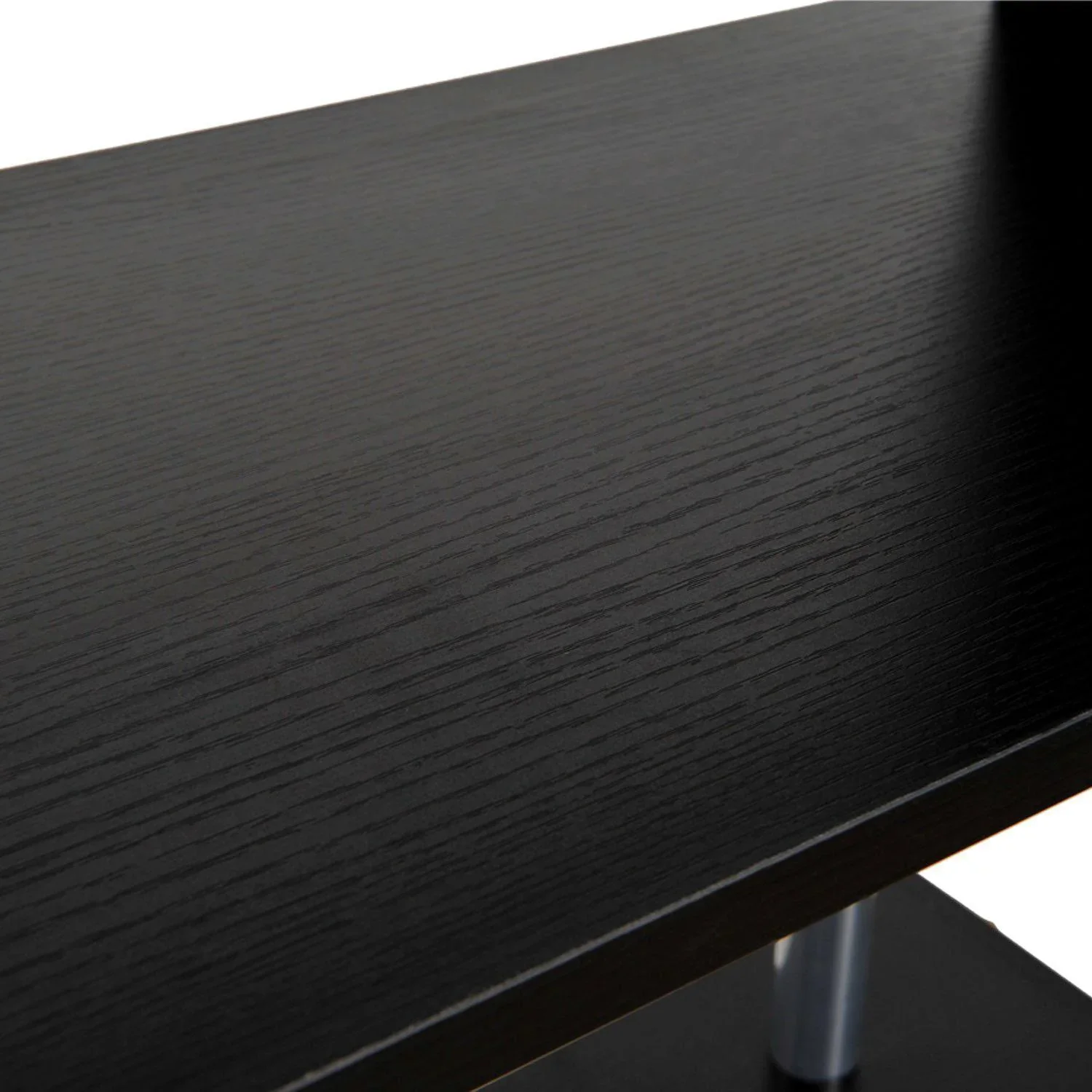 Standregal 4 Fächer Raumteiler Eckregal Wandregal schwarz - 3