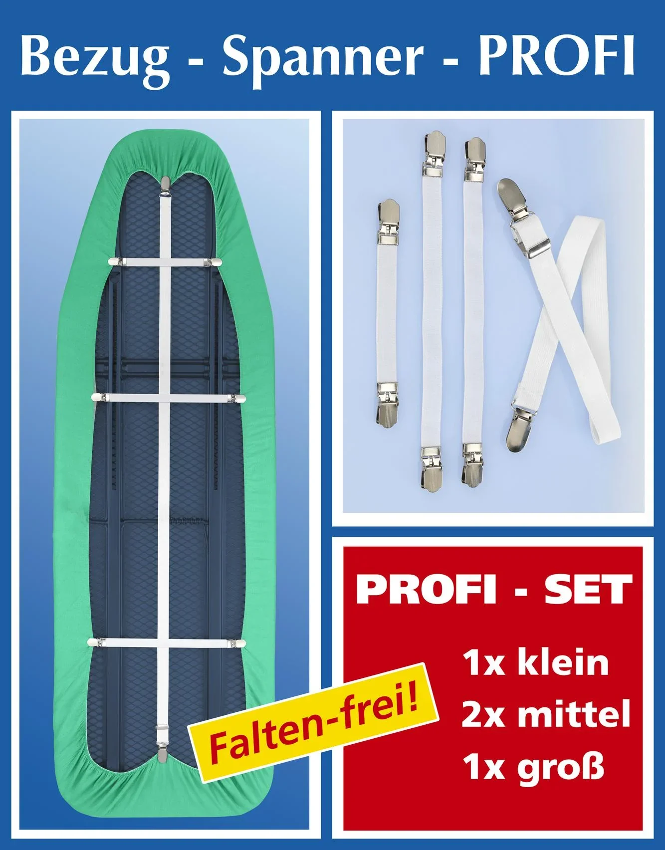 Bügeltischbezug-Spanner 4er-Set - 1