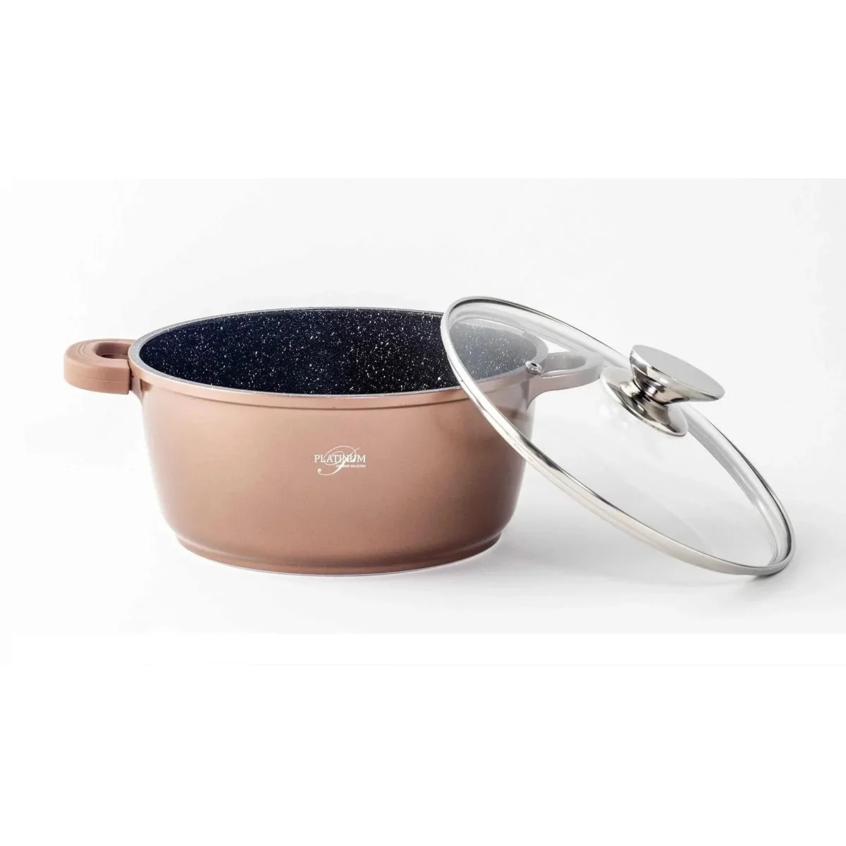 Kochtopf - mit Deckel - 28 cm - Kupfer - 0