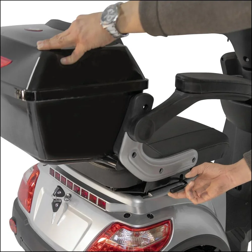 3-Rad E-Mobil Bologna 25 km/h schwarz inklusive Wind- und Wetterschutz - 2