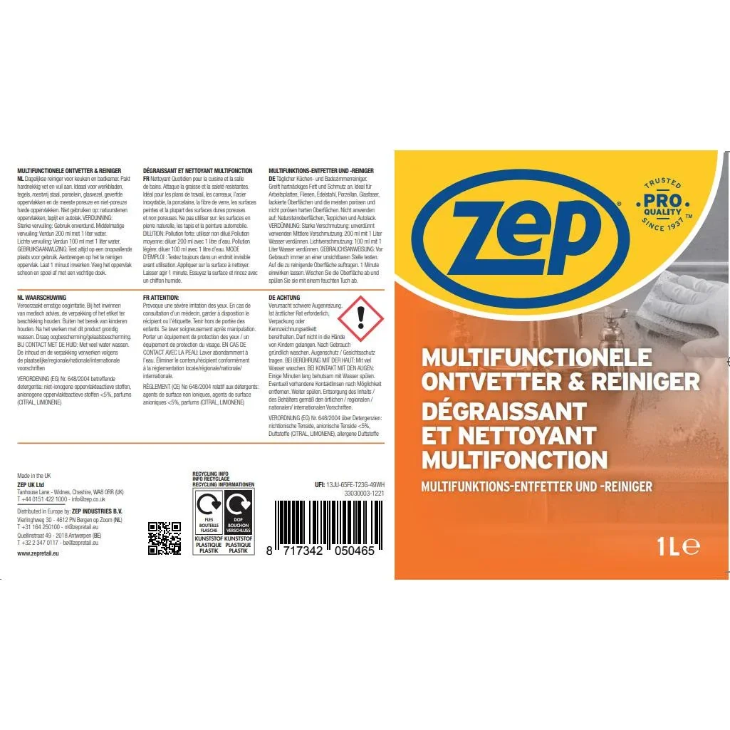 Multifunktionaler Entfetter & Reiniger - 1L - 0