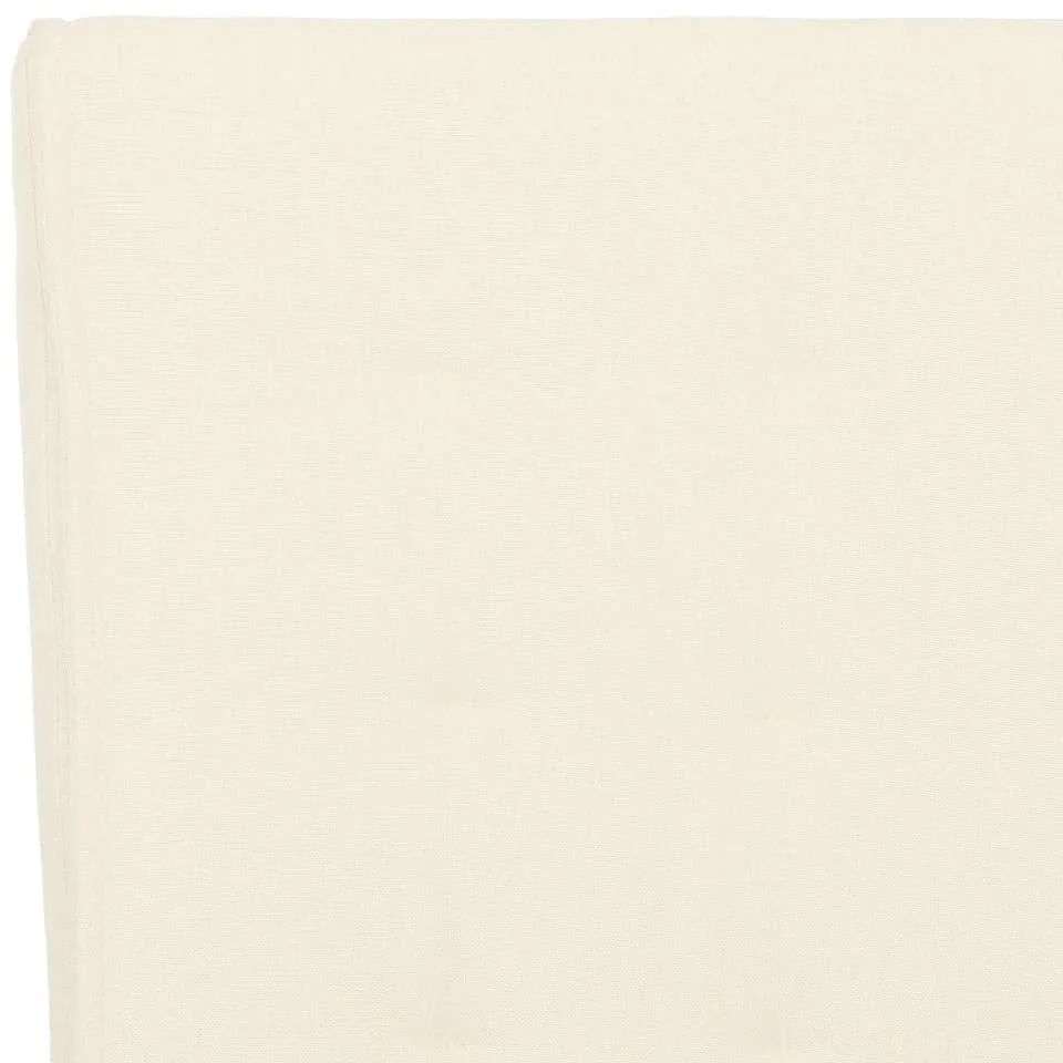 Esszimmerstühle 2 Stück Stoff creme - 3